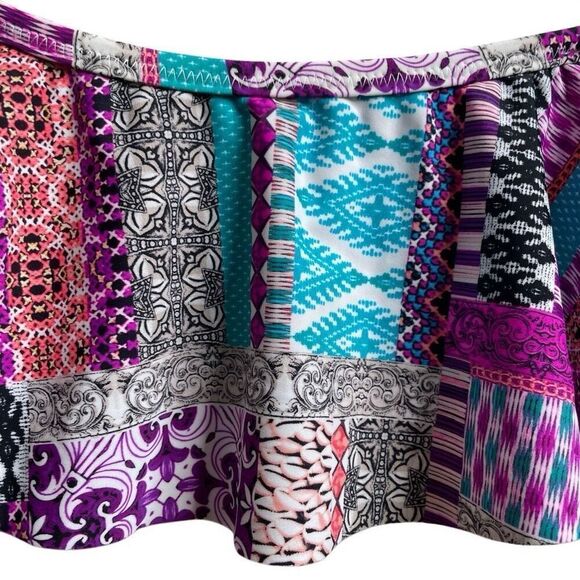 Raisins Curve Womens Tortuga Flounce Bikini Top 18W Cold Shoulder Shelf Bra - Picture 3 of 7